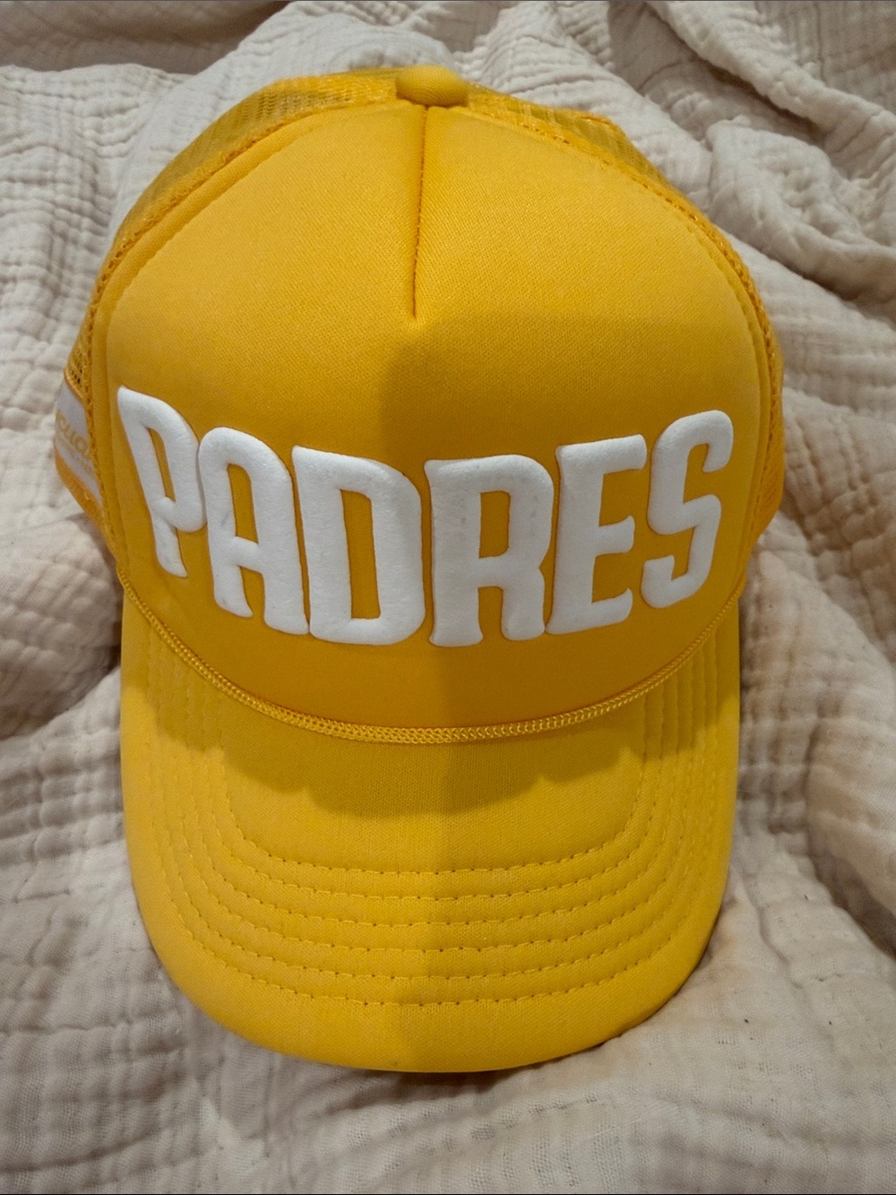 San Diego Padres Trucker Hat in Yellow OS